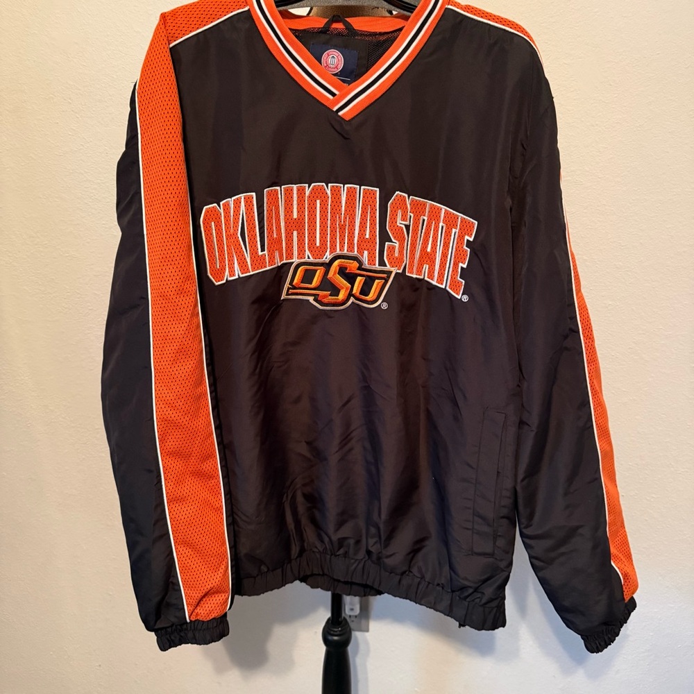 Oklahoma State windbreaker pullover jacket XXL